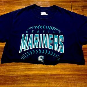 6 T shirt & Crop Top bundle Small Seattle Mariners Adidas WSU Cougars